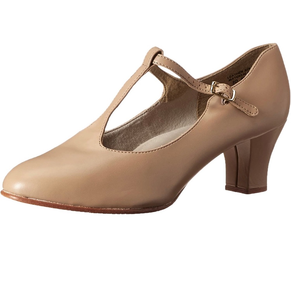 Capezio Women's Jr. Footlight T-Strap Dance Shoe Sz 11 M